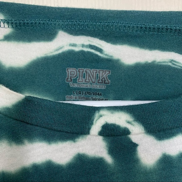 PINK Twist Front Tie Dye T-shirt L - Picture 4 of 7